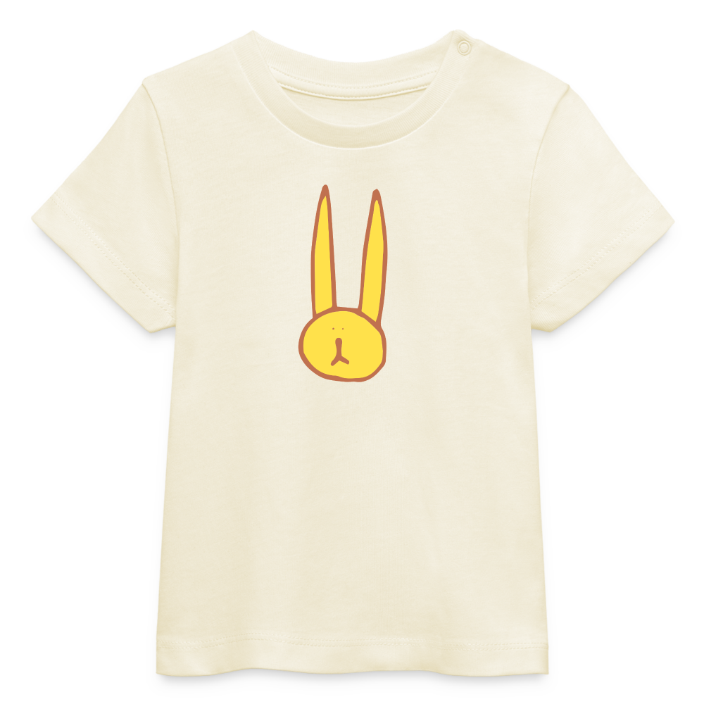 Sunny bunny exclusive organic unisex baby T-shirt - natural raw