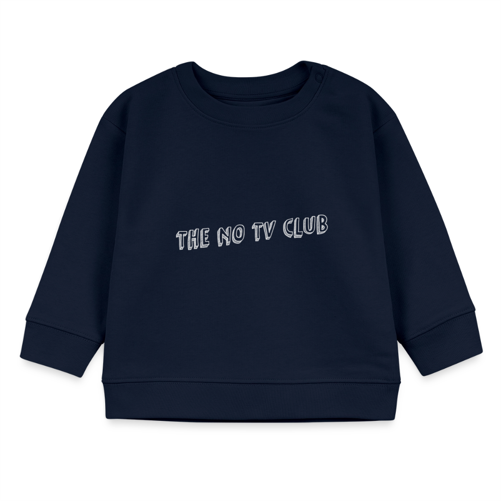 The no TV club organic sweatshirt - navy