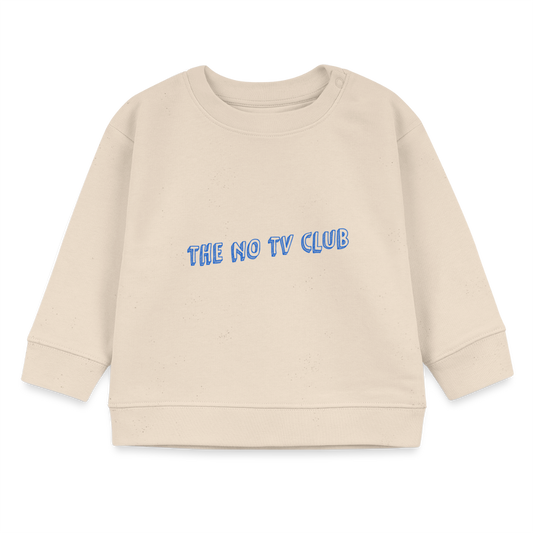 The no TV club organic sweatshirt - natural raw