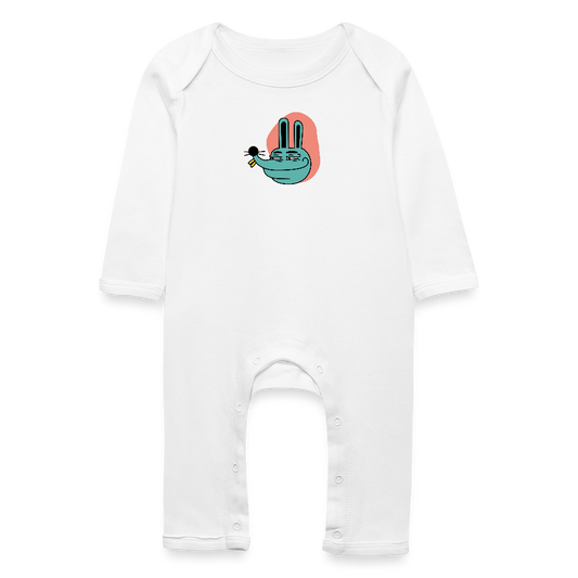 Ears & attitude Baby Organic Romper - white